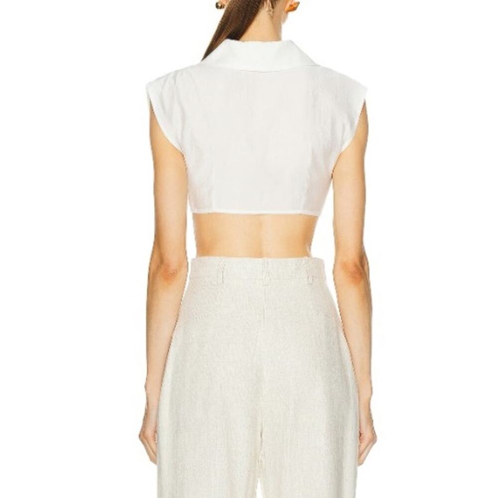 Cult Gaia Women's Off White Janette Top Size M - Picture 2 of 10